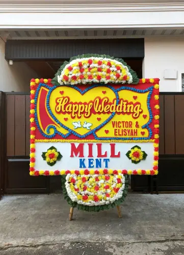 Papan Bunga Pernikahan peterongan